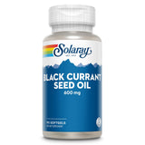 SOLARAY huile cassis noir en flacon, antioxydants et nutriments potentiels pour la peau.