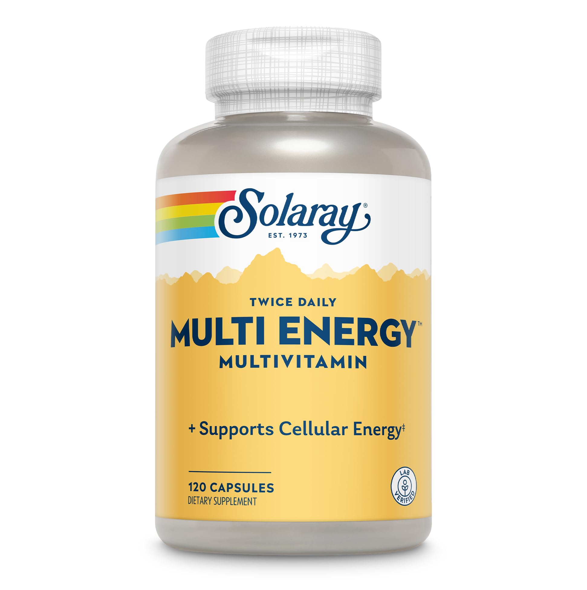 SOLARAY Bouteille multivitamine énergie pour soutenir l'énergie tout au long de la journée