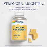 SOLARAY Calcium Bisglycinate 1000 mg - étiquette lisible et traçabilité du produit.