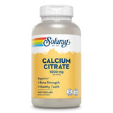 Solaray Calcium Citrate 1000 mg – bouteille; soutien potentiel des os et des dents.
