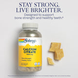 Étiquette Solaray Calcium Citrate 1000 mg clairement informative.
