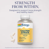 SOLARAY Calcium citrate D3 - Étiquette: détails nutritionnels et usage quotidien.