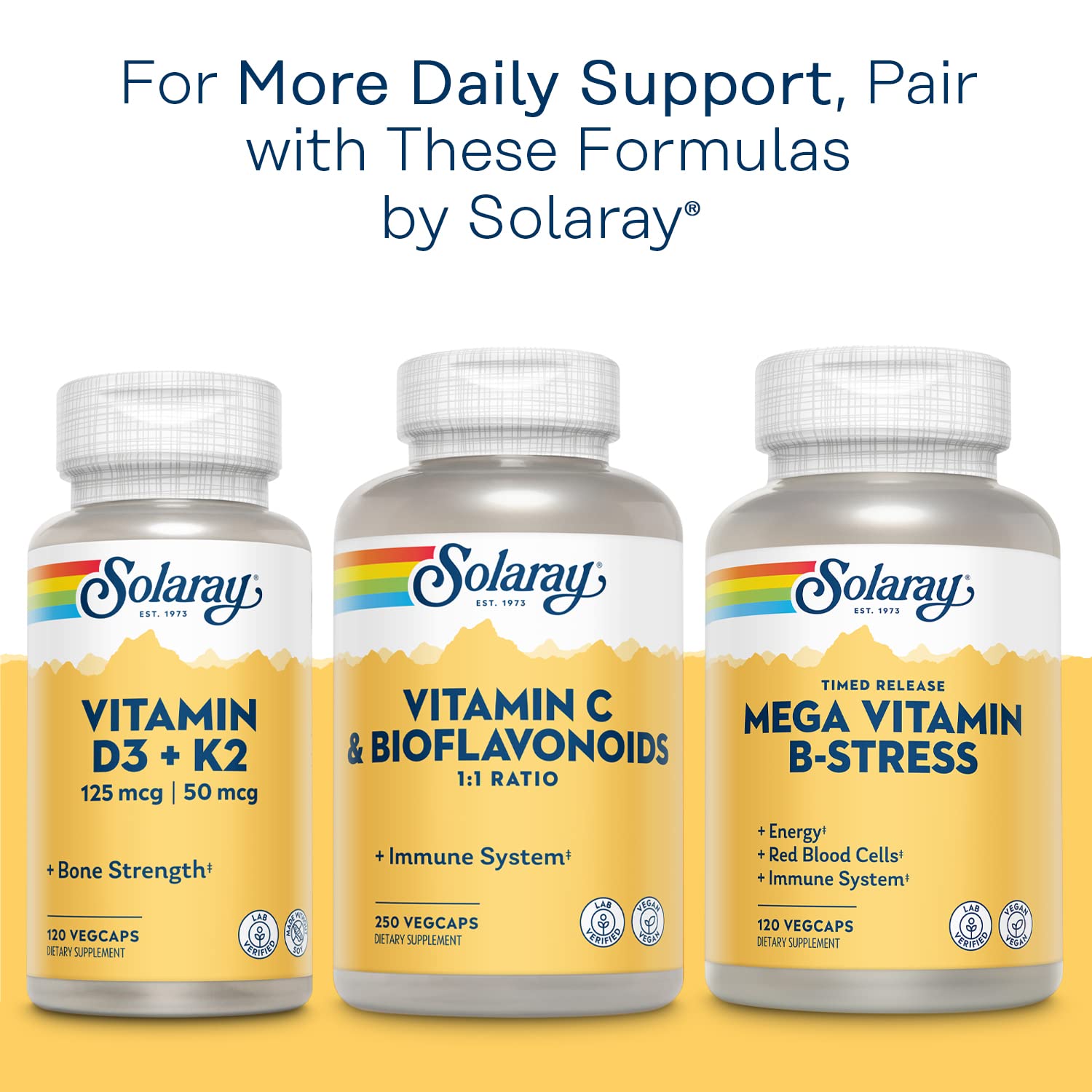 Contrôle en laboratoire SOLARAY – qualité et pureté vérifiées.