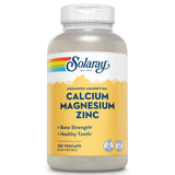 SOLARAY Calcium Magnesium Zinc - bouteille: soutien potentiel pour les os et la fonction musculaire.