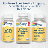 SOLARAY Calcium Magnesium Zinc - garantie 60 jours pour votre tranquillité