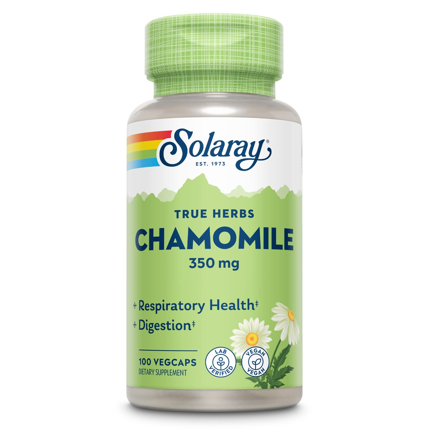 SOLARAY Camomille – capsules-digestives: soutien pour une digestion confortable et équilibrée.