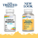 Capsules SOLARAY calcium magnésium D2 chelate: forme pratique pour l'apport quotidien