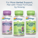Capsules d'astragale SOLARAY, dose 400 mg quotidienne.