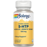 SOLARAY capsules entériques 5-HTP Millepertuis, flacon visible, usage sûr et flexible