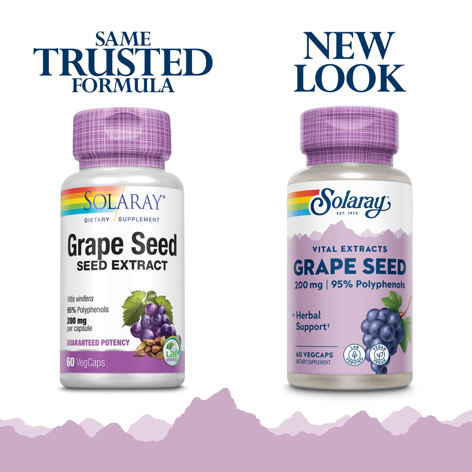 Capsules SOLARAY contenant l extrait de pépins de raisin pour la routine quotidienne.