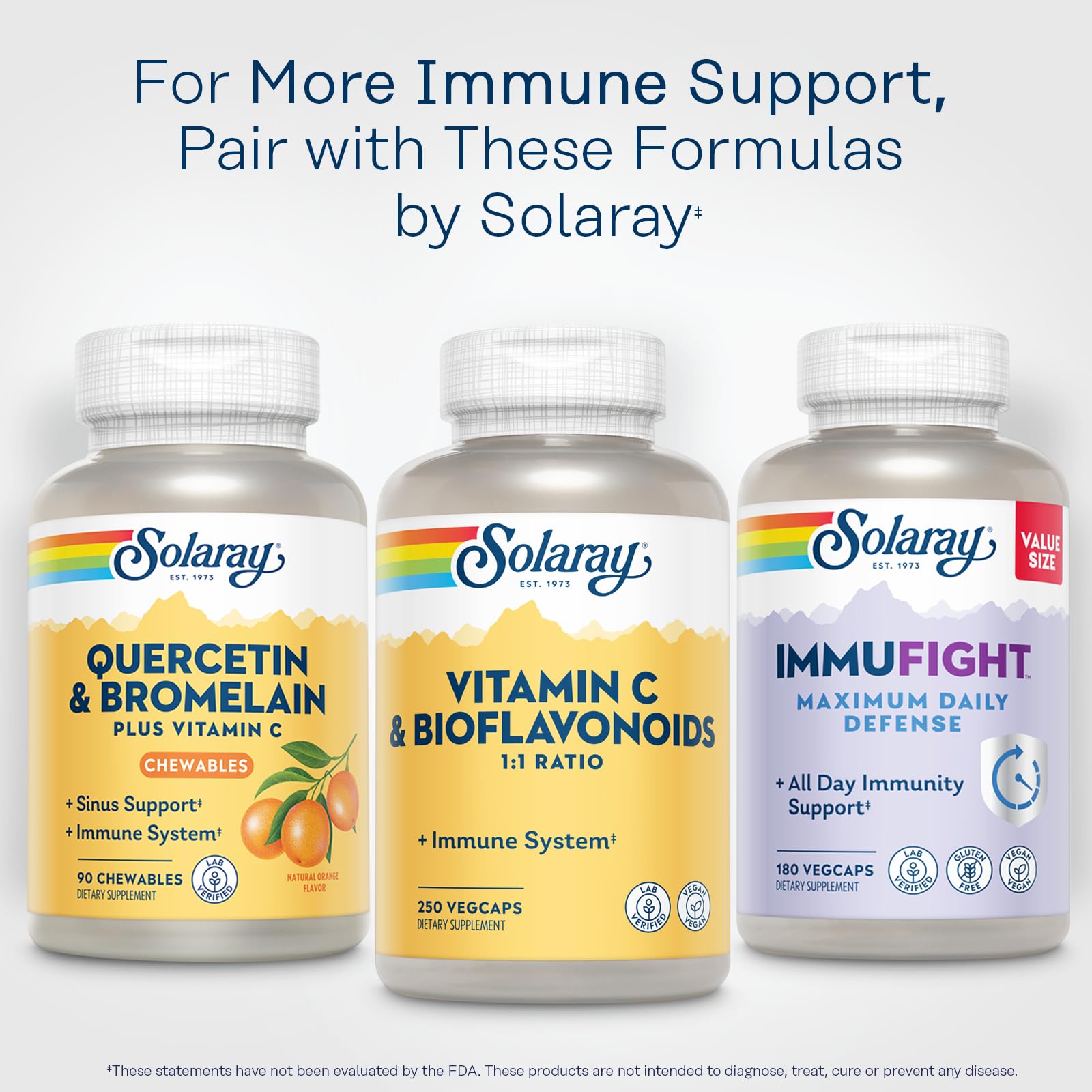 SOLARAY capsules véganes, 125 portions.