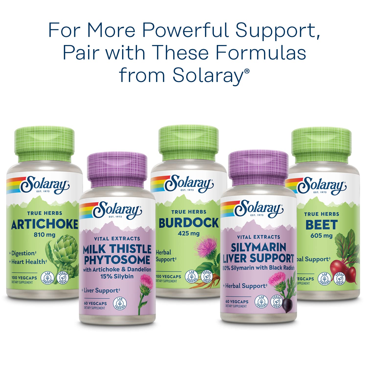 SOLARAY capsules véganes, usage quotidien sans produits animaux