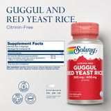 SOLARAY Capsules végétales – guggul et riz rouge, prise pratique au quotidien.