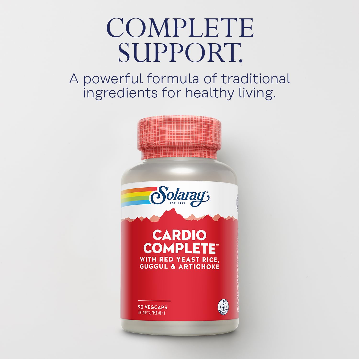 SOLARAY Cardio Complet – étiquette détaillée montrant les nutriments clés.