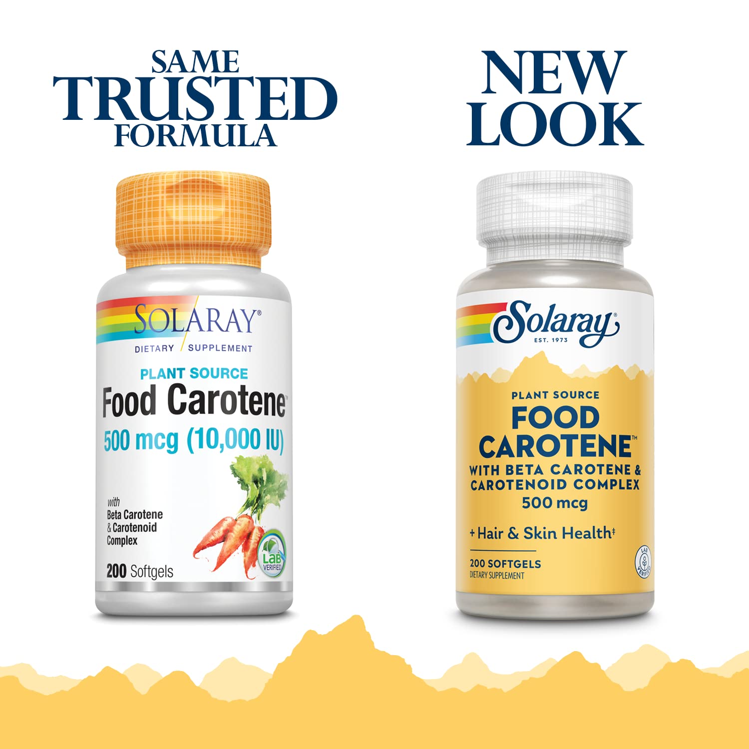 SOLARAY Carotene – Capsules 10 000 unités internationales, peut soutenir la vision et l’immunité.