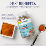 SOLARAY Cayenne, étiquette Bio-Cool montrant la fraîcheur quotidienne.