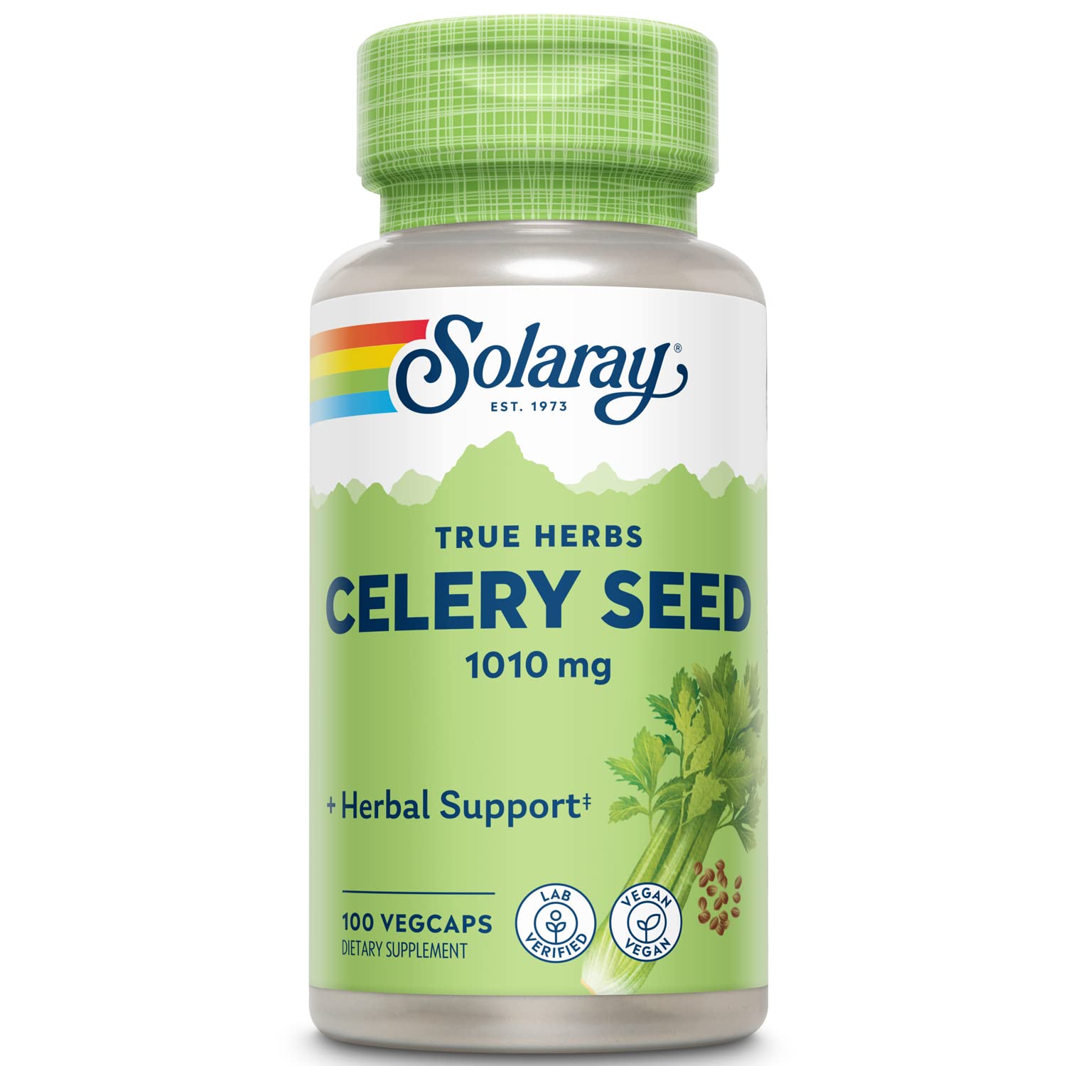 SOLARAY Céleri Seed – bouteille de 100 capsules pour routine bien-être