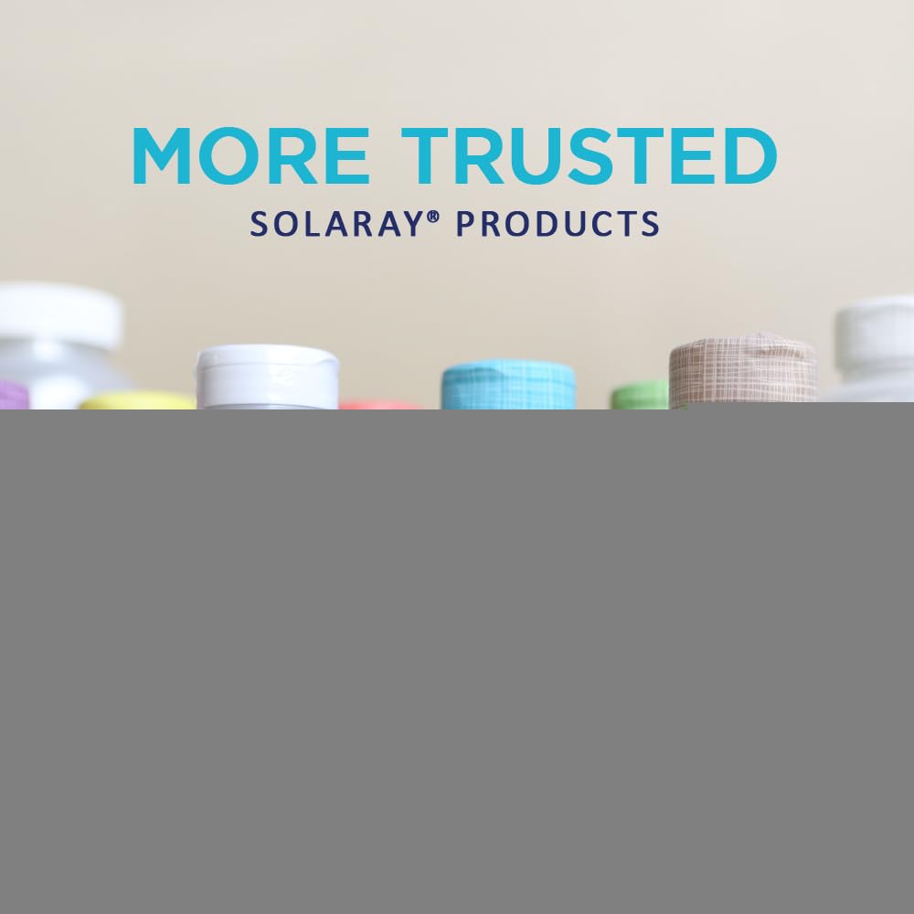 SOLARAY Charbon actif capsules – laboratoire vérifié pour la pureté.