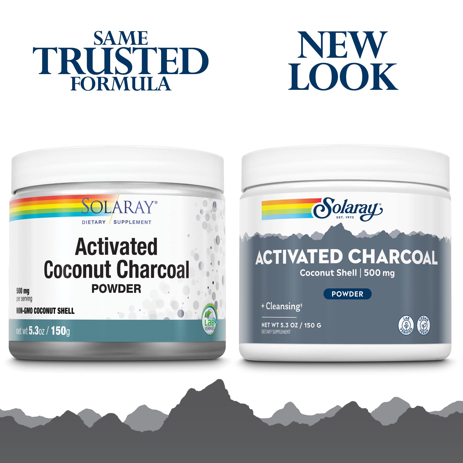 SOLARAY charbon activé coco poudre, texture fine et neutre en bouche