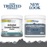 SOLARAY charbon activé coco poudre, texture fine et neutre en bouche