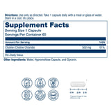 SOLARAY Choline 500 mg: capsules véganes faciles à avaler, pour le cerveau et le foie.