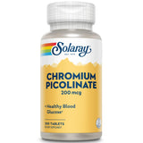 Étiquette SOLARAY Chromium Picolinate sur l'emballage, facile à repérer et à suivre dans votre plan santé.
