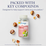 SOLARAY Circulegs gros plan sur le flacon et les ingredients, sugerant une routine quotidienne plus naturelle.