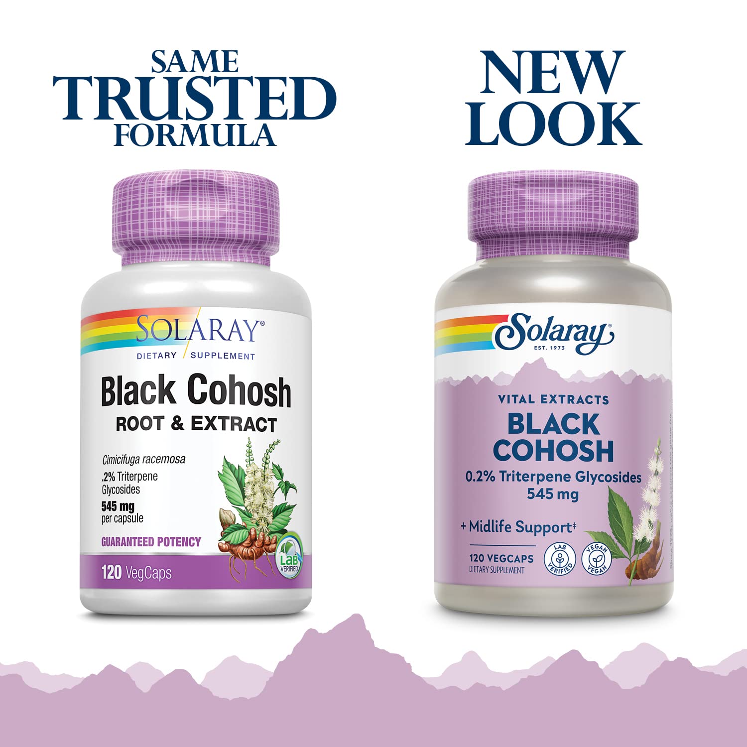 SOLARAY Cohosh noir – Capsules proches, facilité d’intégration à votre routine