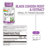 SOLARAY Cohosh noir – Racine en poudre, utilisation naturelle et polyvalente