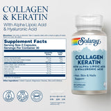 SOLARAY Collagen Keratin articulations soutenues et mobilité améliorée.
