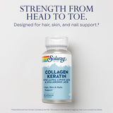 SOLARAY Collagen Keratin types I II III pour une structure tissulaire renforcée.