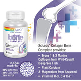 SOLARAY Collagene Os Complet: collagène marin types 1 et 3, soutien tissu conjonctif potentiel.