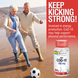 SOLARAY CoQ-10 Bio 100 mg – boîte-carton recyclable et traçabilité qualité.