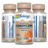 SOLARAY Cordyceps fermenté - capsules véganes, absorption améliorée