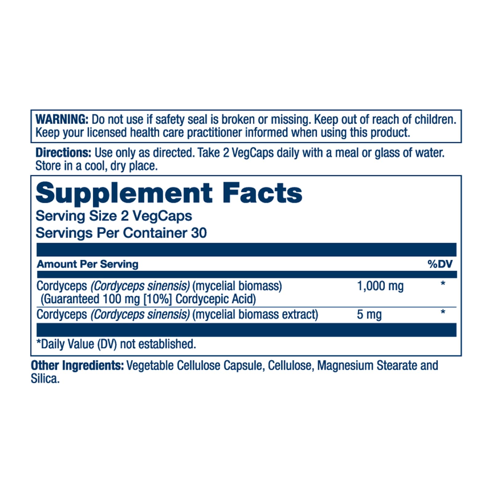 SOLARAY Cordyceps fermenté - gélules, soutien énergie et endurance