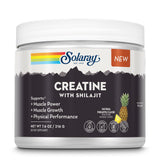 SOLARAY Créatine avec Shilajit – bouteille prête pour l'effort physique potentiel.