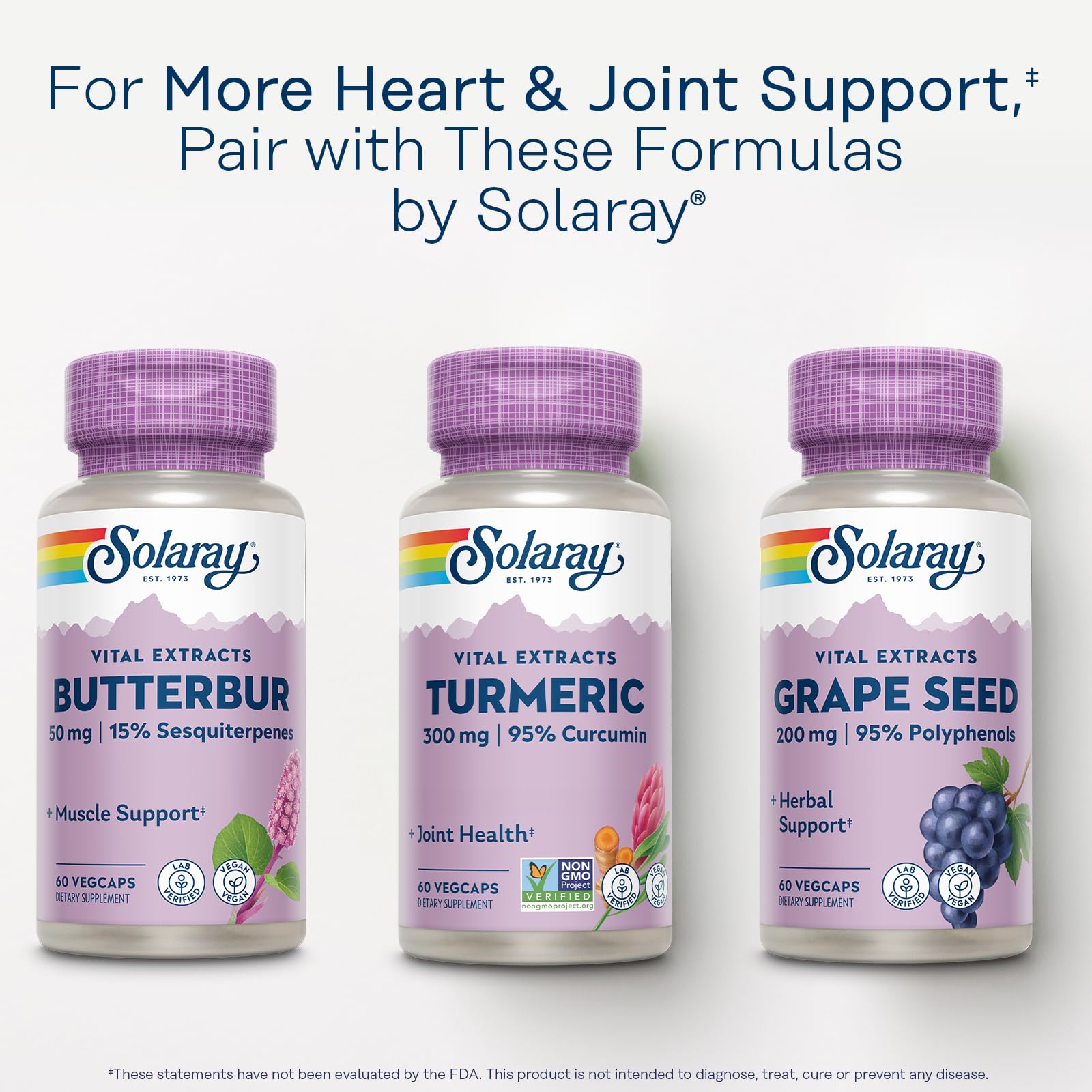 SOLARAY Curcuma: utilisation quotidienne facile pour le mode de vie actif.