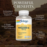 SOLARAY cynorhodons et acerola pour un apport naturel et antioxydant.