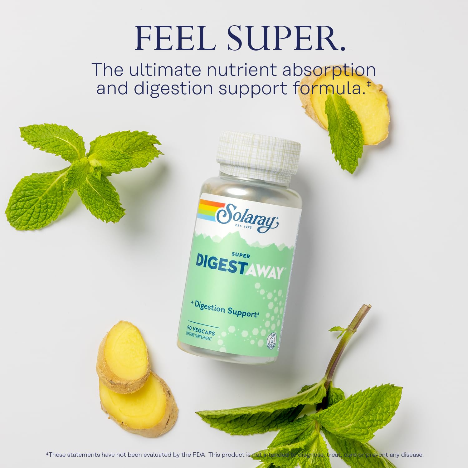 SOLARAY Digestaway pancrétine et enzymes clés assurant l absorption