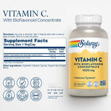 SOLARAY églantier et acérola, vitamine C naturelle pour un effet antioxydant possible.