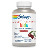 SOLARAY Enfants gommes cerise naturel, goût agréable et utilisation quotidienne.