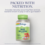 SOLARAY étiquette nutritionnelle lisible sur le flacon pour comparer rapidement les nutriments.