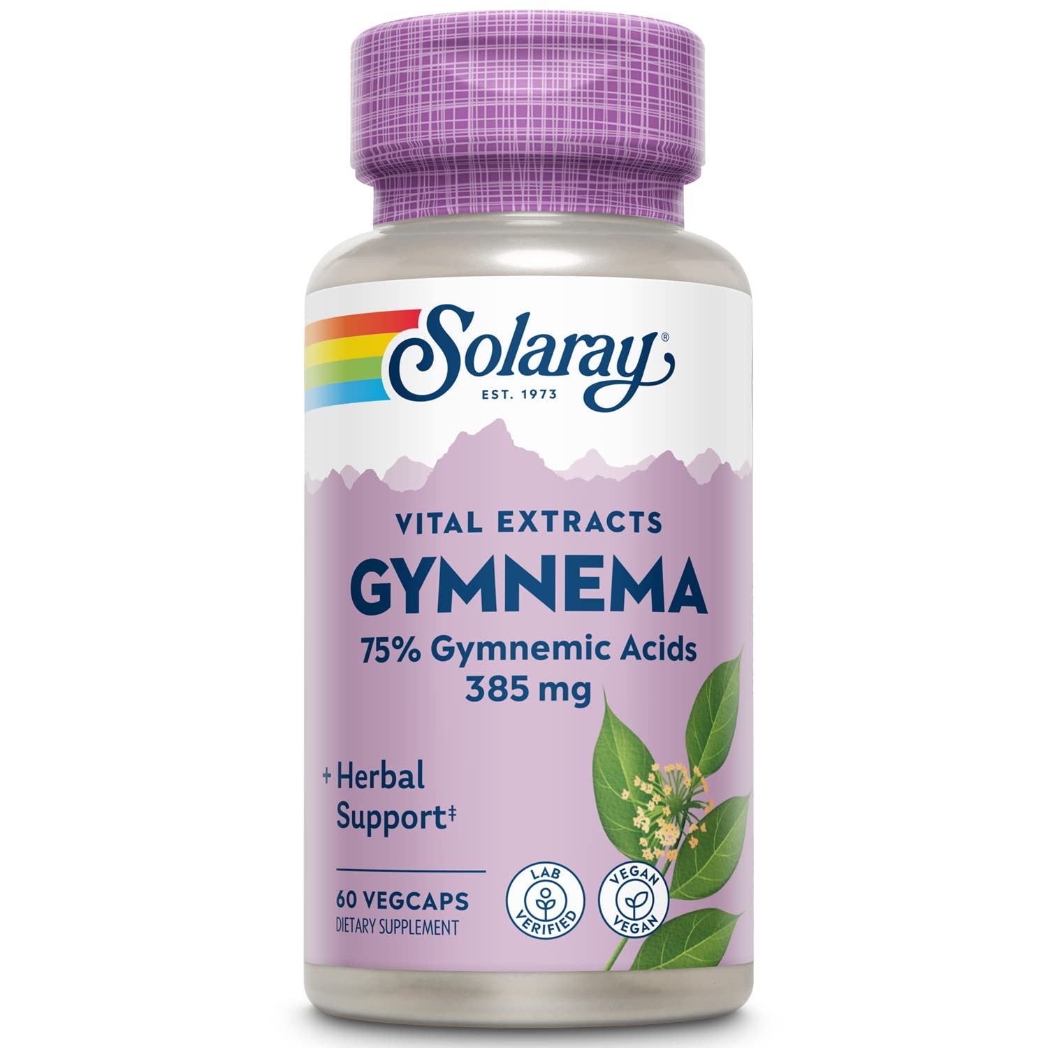 SOLARAY Extrait Gymnema en bouteille, soutien potentiel pour des niveaux normaux de glucose