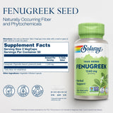 SOLARAY Fenugrec 1240 mg – capsules faciles à prendre