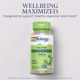 SOLARAY Fenugrec 1240 mg – étiquette claire et traçabilité qualité