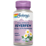 SOLARAY Feverfew extrait 400 mg, bouteille et etiquette claire pour une prise pratique