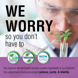 Certification sans OGM SOLARAY Feverfew 400 mg, laboratoire et contrôle qualité