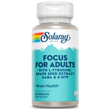 SOLARAY Focus pour adultes – bouteille et gélules, soutien potentiel de concentration