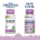 SOLARAY Forskohlii 385 mg – Capsules sur étagère pour soutenir un mode de vie actif