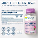 SOLARAY gélules vegan chardon-marie, extrait 350 mg, format pratique